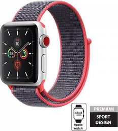  Crong Crong Nylon Band - Pasek sportowy Apple Watch 42/44 mm (Electric Pink)