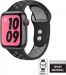  Crong Crong Duo Sport Band - Pasek Apple Watch 42/44 mm (szary/czarny)
