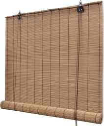  vidaXL Rolety bambusowe brązowe 120 x 220 cm