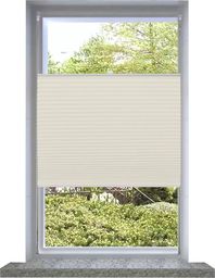 vidaXL Roleta plisowana kremowa (40x150cm).