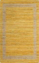  vidaXL Ręcznie wykonany dywan, juta, żółty, 160x230 cm