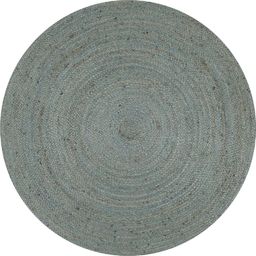  vidaXL Ręcznie wykonany dywan z juty, okrągły, 150 cm, oliwkowozielony