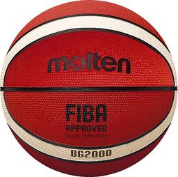  Molten Brązowa piłka do koszykówki Molten B5G2000 rozmiar 5 uniwersalny