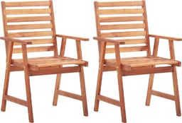  vidaXL krzesła ogrodowe, 2 sztuki, lite drewno akacjowe (46312)