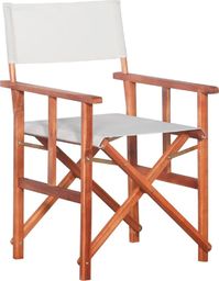 vidaXL krzesło reżyserskie, lite drewno akacjowe (45596)