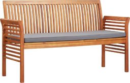  vidaXL 3 osobowa ławka ogrodowa z poduszką, 150 cm, drewno akacjowe (45973)