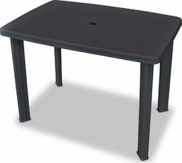  vidaXL stół ogrodowy, antracytowy, 101 x 68 x 72 cm, plastikowy (43594)