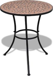  vidaXL stolik bistro, terakota, 60 cm, mozaikowy (41528)