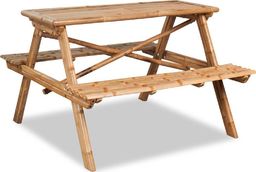 vidaXL stół piknikowy 120x120x78 cm, bambusowy (42505)