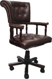 Krzesło biurowe vidaXL Brązowe