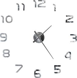  vidaXL zegar ścienny 3D, nowoczesny design, 100 cm, XXL, srebrny