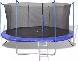 Trampolina ogrodowa vidaXL 142586 z siatką wewnętrzną 15 FT 457 cm