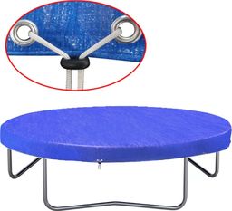  vidaXL Plandeka na trampolinę, PE, 360-367 cm, 90 g/m, 90588 (275065) - 275065