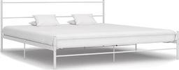  vidaXL Rama łóżka, biała, metalowa, 160 x 200 cm