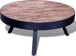  vidaXL Okrągły stolik kawowy z odzyskanego drewna tekowego