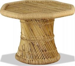  vidaXL Stolik kawowy Bambusowy Ośmiokąt, 60 x 60 x 45 cm