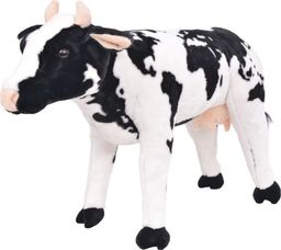  vidaXL Pluszowa krowa, stojąca, czarno-biała, XXL