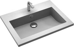 Umywalka vidaXL Granitowa umywalka, 600x450x120mm, szara (142963)