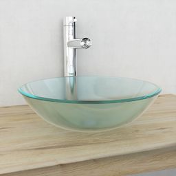 Umywalka vidaXL Umywalka z matowego, hartowanego szkła 42 cm