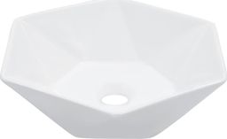 Umywalka vidaXL Umywalka, 41 x 36,5 x 12 cm, ceramiczna, biała