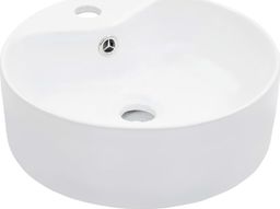 Umywalka vidaXL Umywalka z przelewem, 36 x 13 cm, ceramiczna, biała