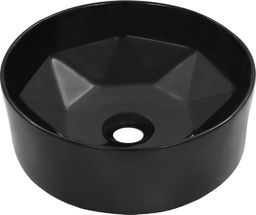 Umywalka vidaXL Umywalka, 36 x 14 cm, ceramiczna, czarna
