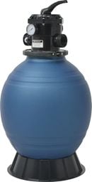 vidaXL Piaskowy filtr basenowy z zaworem 6 drożnym, niebieski, 460 mm