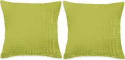  vidaXL Poduszki ozdobne, welur, 60x60 cm, kolor zielony