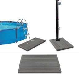  vidaXL Podest kompozytowy WPC pod prysznic solarny/drabinkę basenową