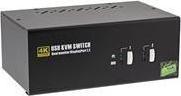 Przełącznik InLine InLine Desktop KVM Switch - 2-portowy - Dual Monitor Displayport 1.2 - 4K - USB 2.0 - Audio