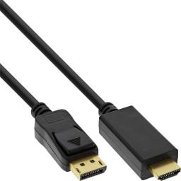Kabel InLine DisplayPort - HDMI 1.5m czarny (17184I)