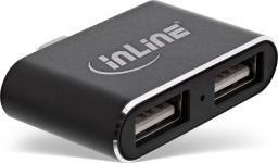 HUB USB InLine 2x USB-A 2.0 (33291S)