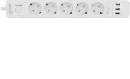 Listwa zasilająca InLine przeciwprzepięciowa 5 gniazd 1.5 m biała (16491T)