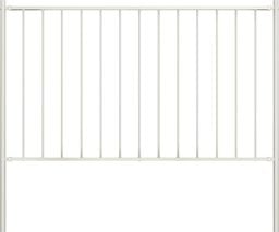  vidaXL Panel ogrodzeniowy ze słupkami, kryta proszkowo stal, 1,7x1,25m