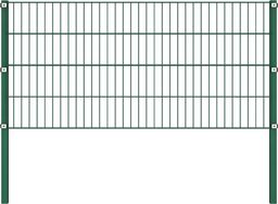  vidaXL Panel ogrodzeniowy ze słupkami, żelazny, 1,7 x 0,8 m, zielony