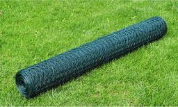 vidaXL Ogrodzenie z siatki, galwanizowane, PVC, 25x0,5 m, zielone