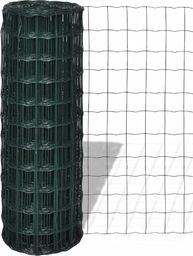 vidaXL Euro ogrodzenie, stalowe, 10 x 0,8 m, zielone