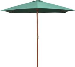  vidaXL Parasol ogrodowy, 270x270 cm, drewno, zielony