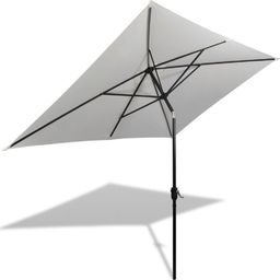 vidaXL Prostokątny parasol ogrodowy, biały, 200x300 cm