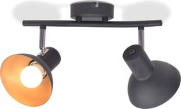 Lampa sufitowa vidaXL Lampa sufitowa na 2 żarówki E27, czarno-złota