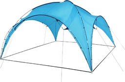  vidaXL Namiot imprezowy, łuk, 450x450x265 cm, jasnoniebieski