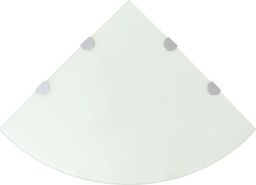  vidaXL Półka narożna 45cm biały (243860)