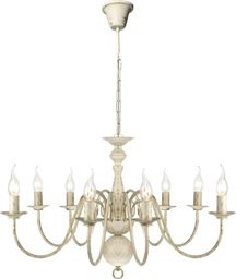 Lampa wisząca vidaXL Biały, metalowy żyrandol w starym stylu, 8 żarówek