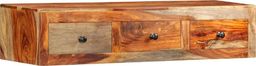  vidaXL Ścienny stolik konsolowy, 100x25x20 cm, lite drewno sheesham