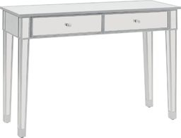  vidaXL Lustrzany stolik typu konsola, MDF i szkło, 106,5x38x76,5 cm