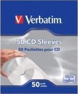  Verbatim VERBATIM 49992 Verbatim CD-DVD PAPER SLEEVES 50 PACK