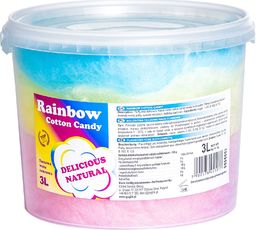  GSG Kolorowa tęczowa wata cukrowa Rainbow Cotton Candy 3L