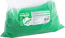 GSG Kolorowy smakowy cukier do waty cukrowej zielony o smaku jabłkowym 5kg