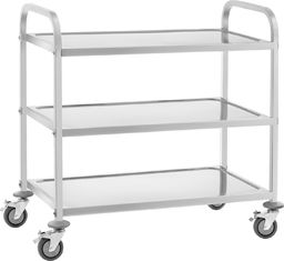 Royal Catering Wózek kelnerski 3-półkowy ze stali nierdzewnej do 150kg RCSW-6.2 (10010985)