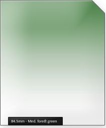 Filtr 84.5mm 84.5mm Filtr połówkowy ciemno-zielony MEDIUM FOREST GREEN